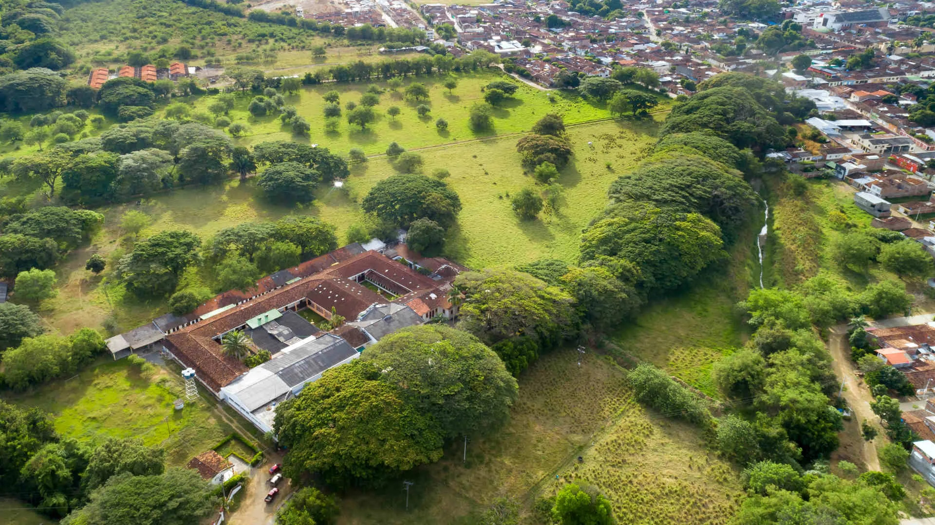 Vista panorámica del hospital